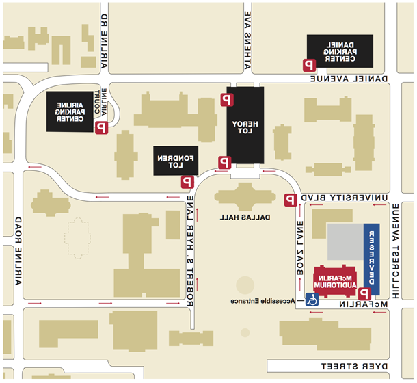 McFarlin Parking Map